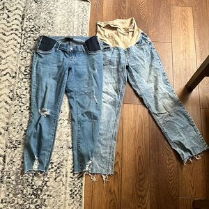 Indigo Blue two pairs of maternity jeans